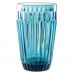 Jogo de 6 copos Bretagne em vidro 355ml A13cm cor azul