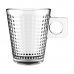 Jogo 6 Xícaras Square Coffee Time em vidro 80ml