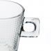 Jogo 6 Xícaras Square Coffee Time em vidro 80ml