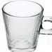 Jogo 6 Xícaras Square Coffee Time em vidro 80ml