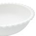 Bowl Saladeira de Porcelana Branco de Bolinhas 23x9cm