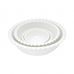 Bowl Saladeira de Porcelana Branco de Bolinhas 25x11cm