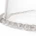 Prato de Cristal para Bolo com Pé e Tampa Pearl 31X24,5cm Wolff