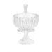 Potiche de Cristal Decorativo com Pé e Tampa Geneva 23,5x31cm Wolff