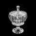 Potiche de Cristal Decorativo com Pé e Tampa Geneva 23,5x31cm Wolff