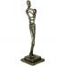 Figura Decorativa Metal Dourada 11X38CM