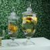 Dispenser/Suqueira de Cristal com Pé e Tampa Palm Tree Handpaint 4L Wolff