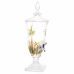 Dispenser/Suqueira de Cristal com Pé e Tampa Palm Tree Handpaint 2L Wolff