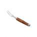 Conjunto 4 Garfos de Aço Inox Cabo de Bamboo Escuro