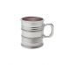 Jogo de 6 Canecas Vidro Vintage Prateado 245ml