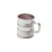 Jogo de 6 Canecas Vidro Vintage Prateado 245ml