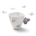 Conjunto 6 Xícaras de Porcelana para Chá Borboletas 200ml Wolff