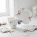 Conjunto 6 Xícaras de Porcelana para Chá Borboletas 200ml Wolff