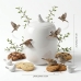 Pote de Porcelana com Tampa Bird 19x9